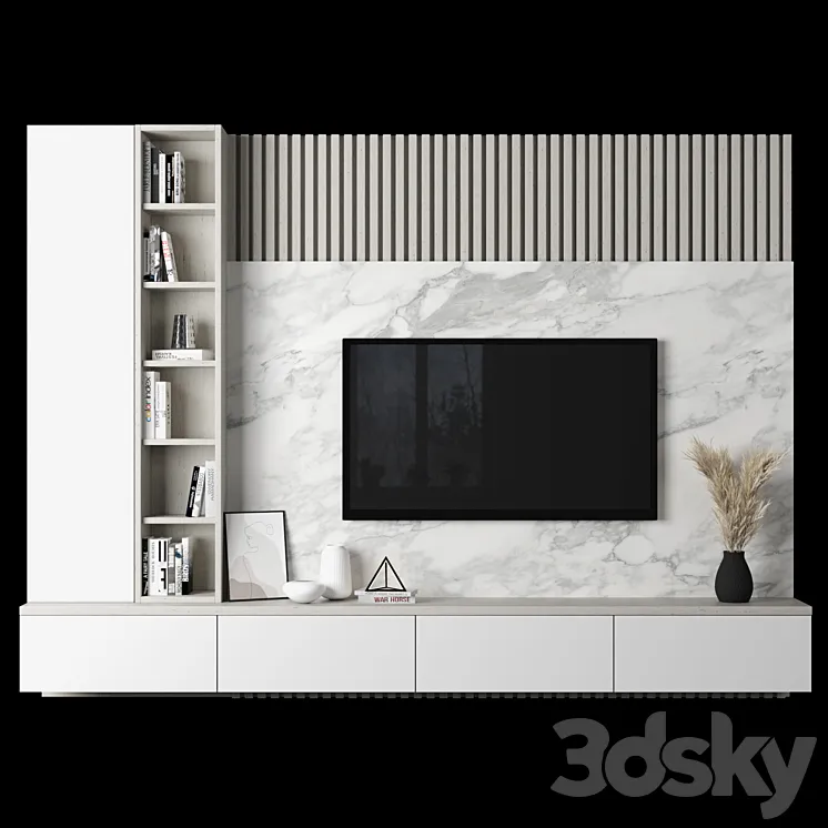 TV Wall 91 3DS Max Model