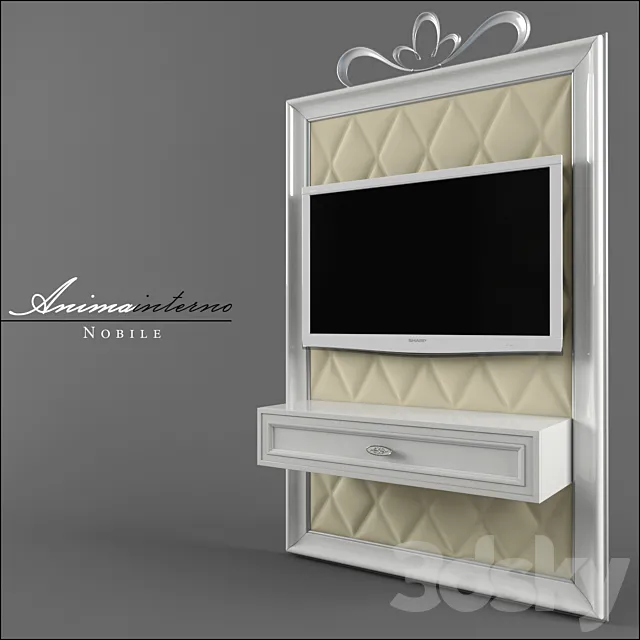 TV wall Nobile – Animainterno 3ds Max