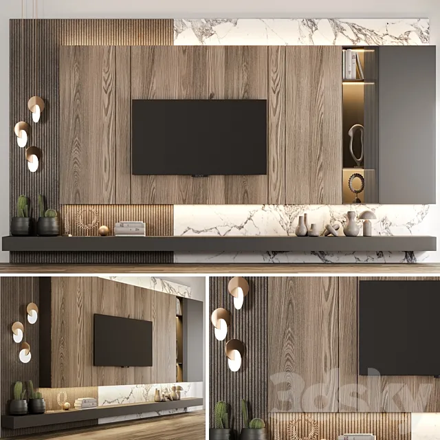 Tv Wall NZ 01 3ds Max