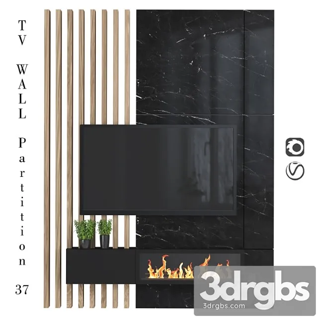 Tv wall partition 37
