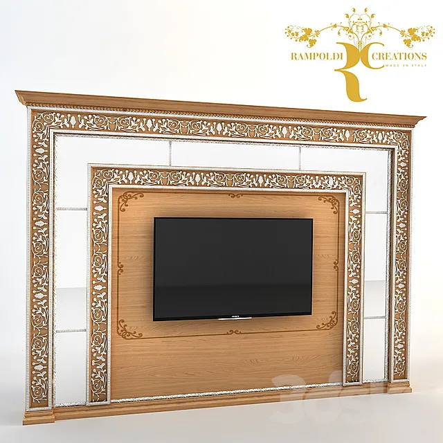 TV wall Rampoldi 3ds Max