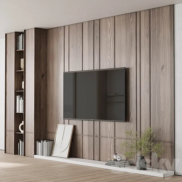 TV Wall Set 13 3DS Max Model