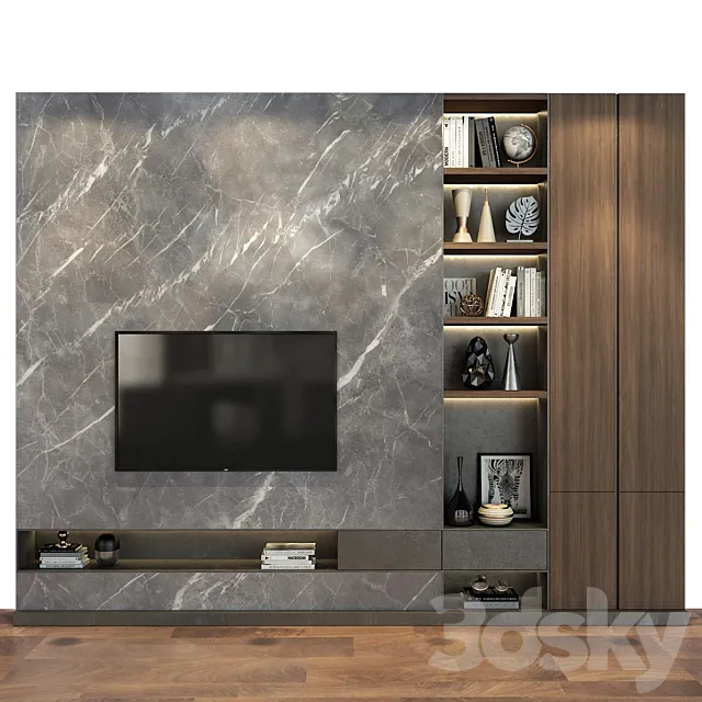 TV Wall | set 183 3DS Max Model