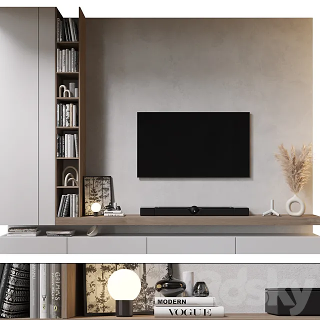 TV Wall | set 818 3DS Max Model