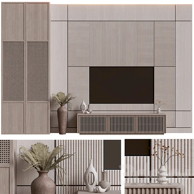 TV Wall03 3ds Max