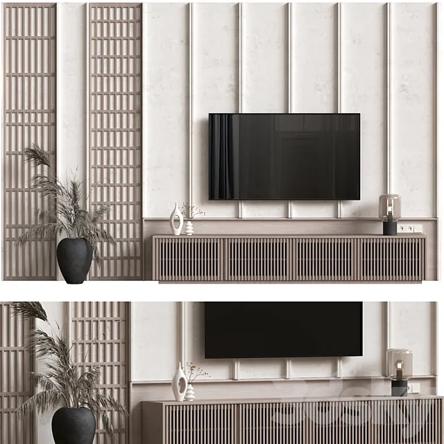 Tv wall11 3ds Max