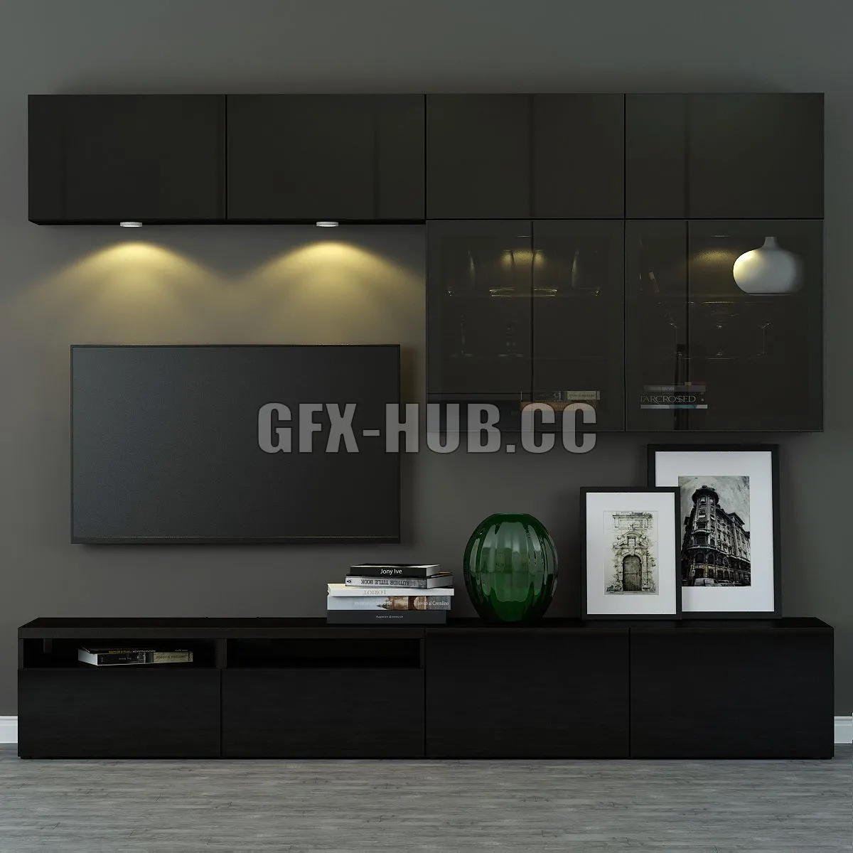TV Wardrobe Besto Besta Selsviken 3dsMax Model