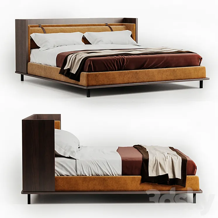 Twelve AM bed by Molteni & C 3DS Max