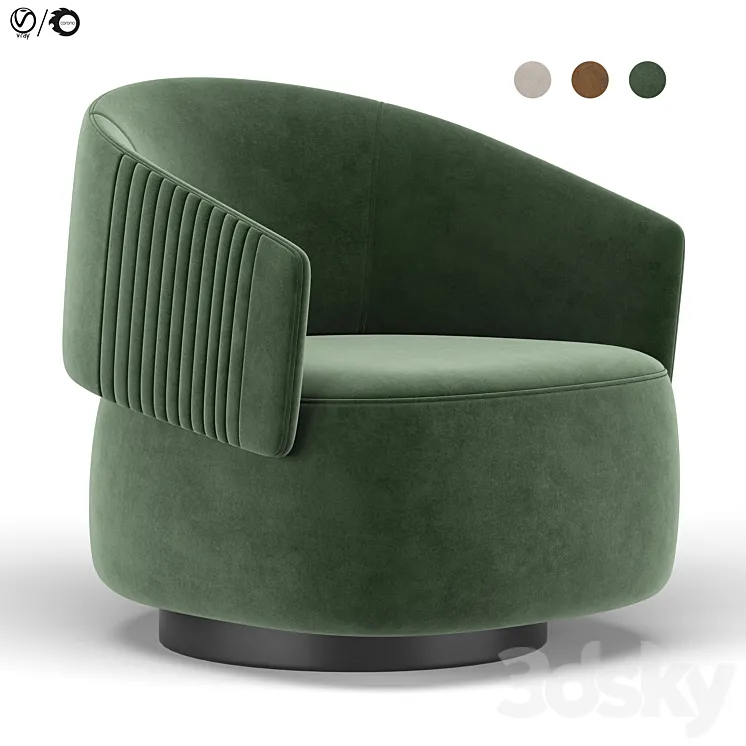 Twibe armchair 3DS Max