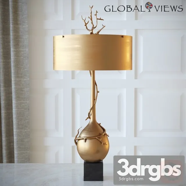 Twig Bulb Lamp Brass 3dsmax Download