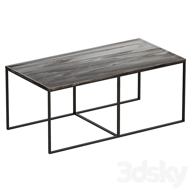 Twilight Marble Coffee Table (Crate and Barrel) 3ds Max