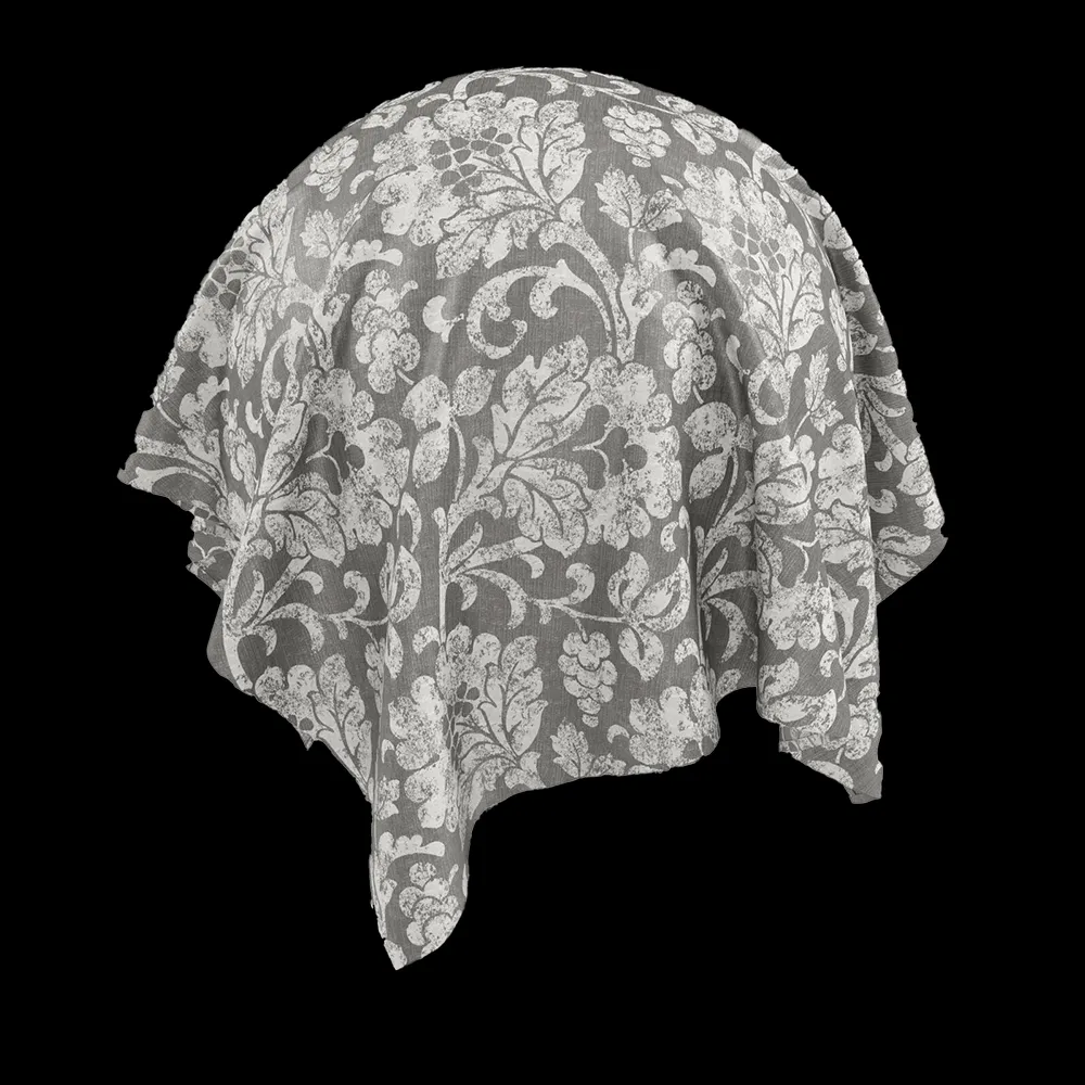 Twinbru – Floral Grey Jacquard 3071967 3ds Max