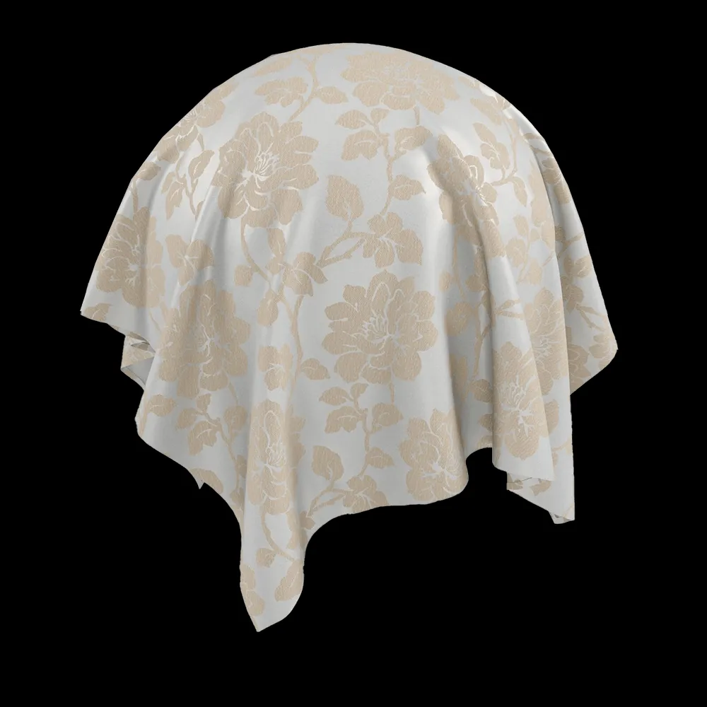 Twinbru – Floral Natural Jacquard 1782250 3ds Max