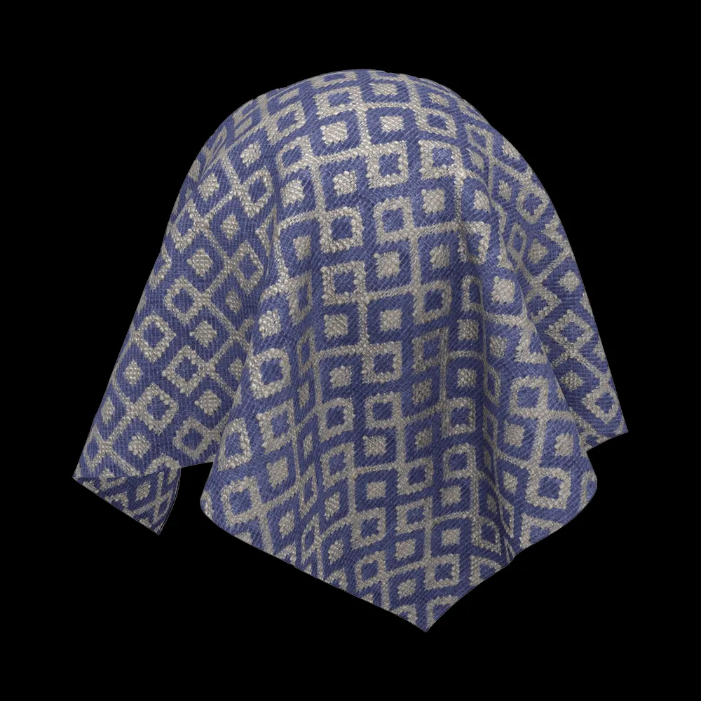 Twinbru – Geometric Blue Jacquard 1164001 3ds Max