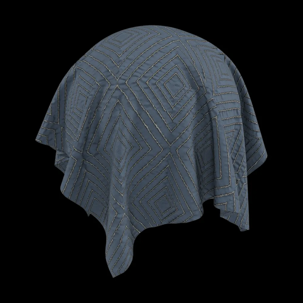 Twinbru – Geometric Blue Jacquard 1362311 3ds Max