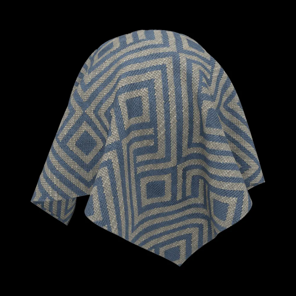 Twinbru – Geometric Blue Jacquard 1364012 3ds Max
