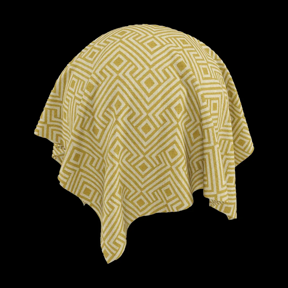 Twinbru – Geometric Gold Jacquard 1464013 3ds Max