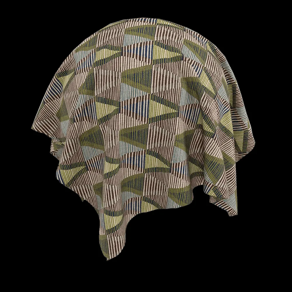Twinbru – Geometric Green Chenille 2382409 3ds Max