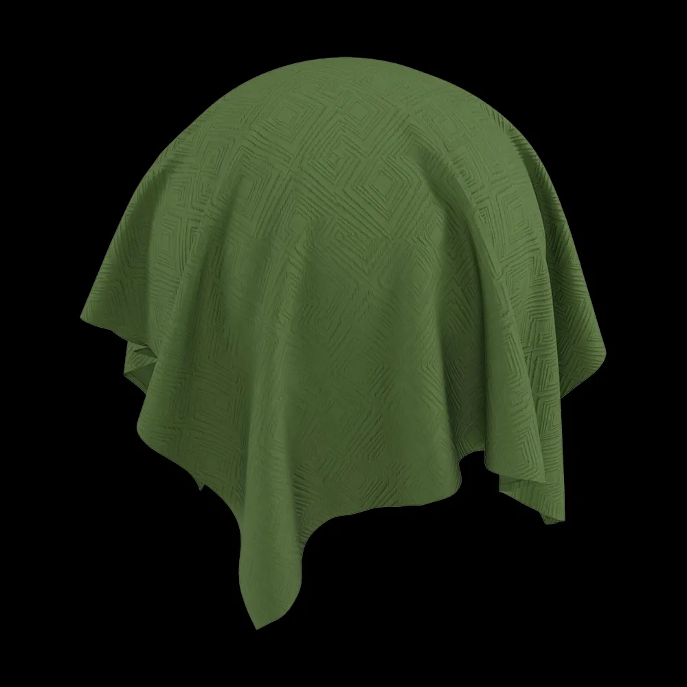 Twinbru – Geometric Green Jacquard 1262301 3ds Max