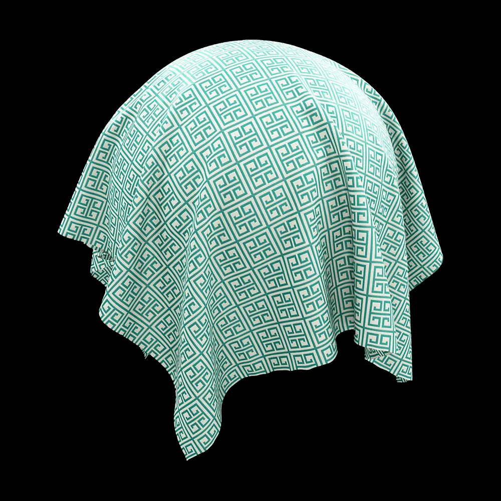 Twinbru – Geometric Green Jacquard 2131791 3ds Max