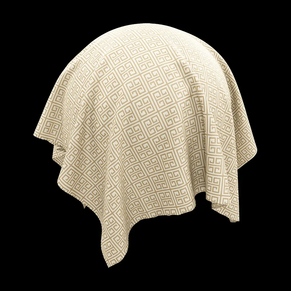 Twinbru – Geometric White Jacquard 2231792 3ds Max