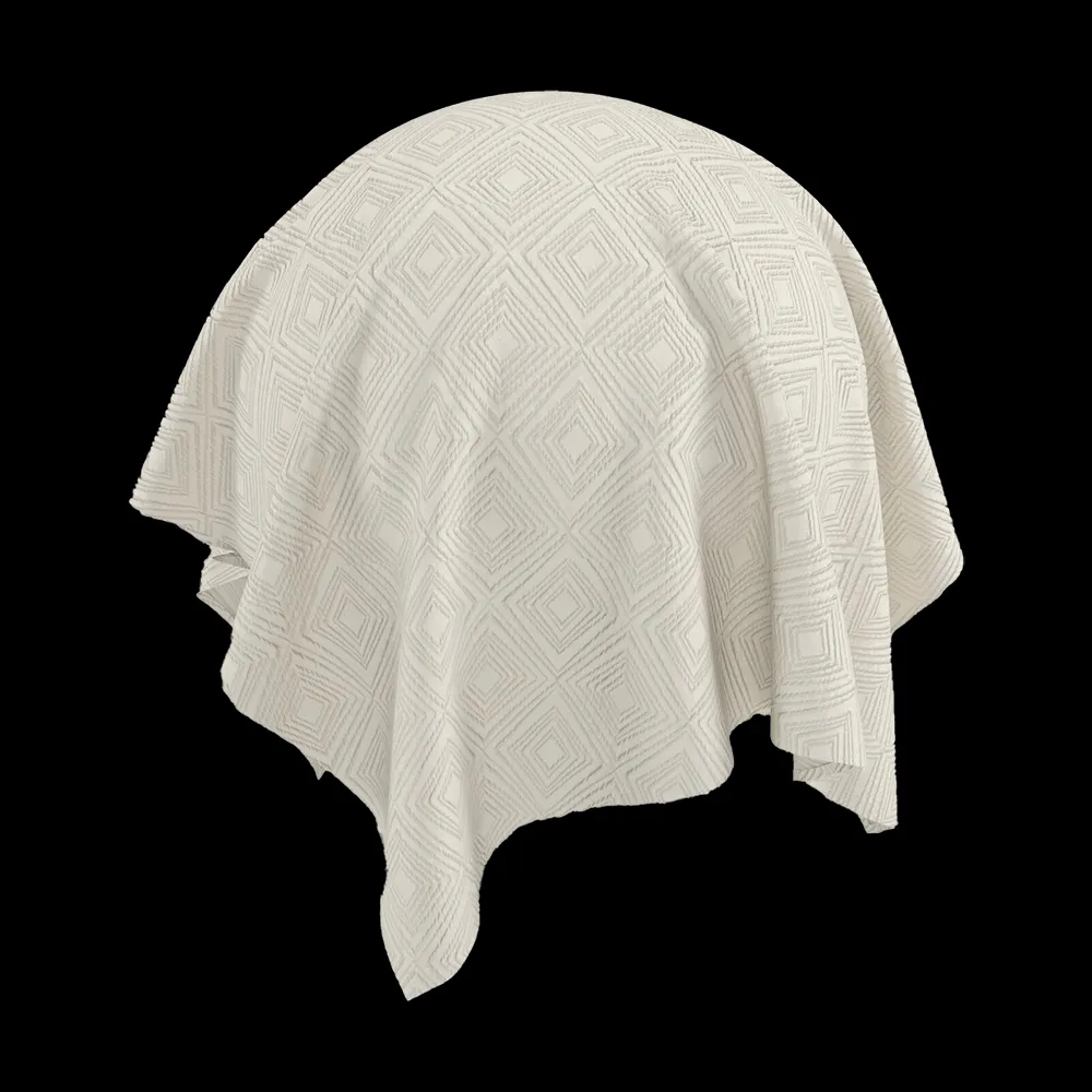 Twinbru – Geometric White Jacquard 2562296 3ds Max