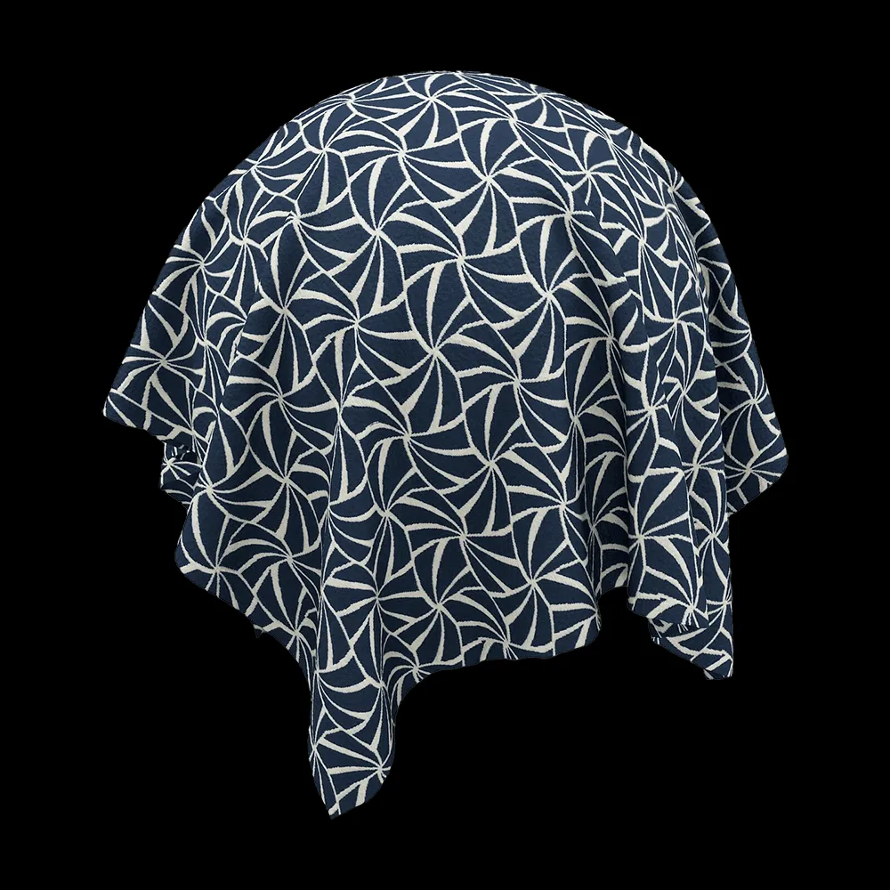 Twinbru – Graphical Blue Jacquard 1631813 3ds Max