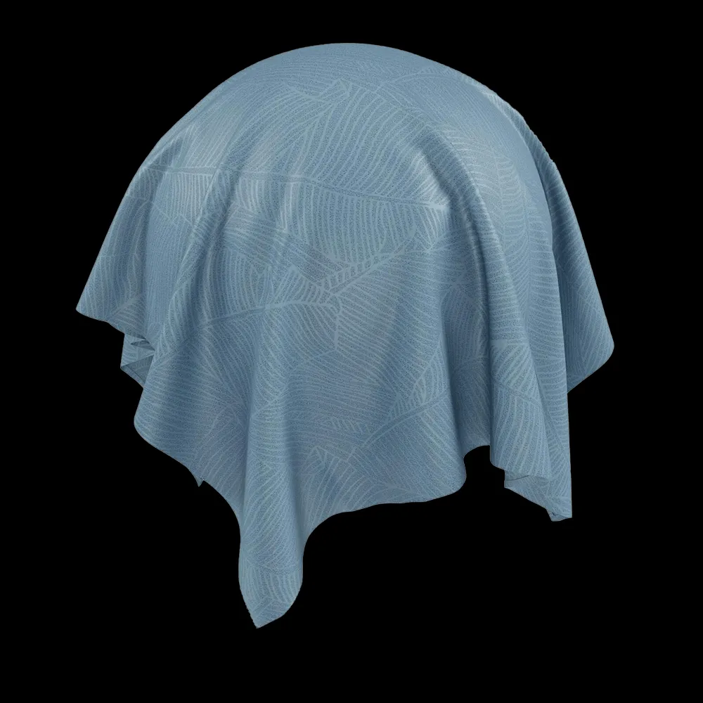 Twinbru – Leaves Blue Dimout 2381833 3ds Max