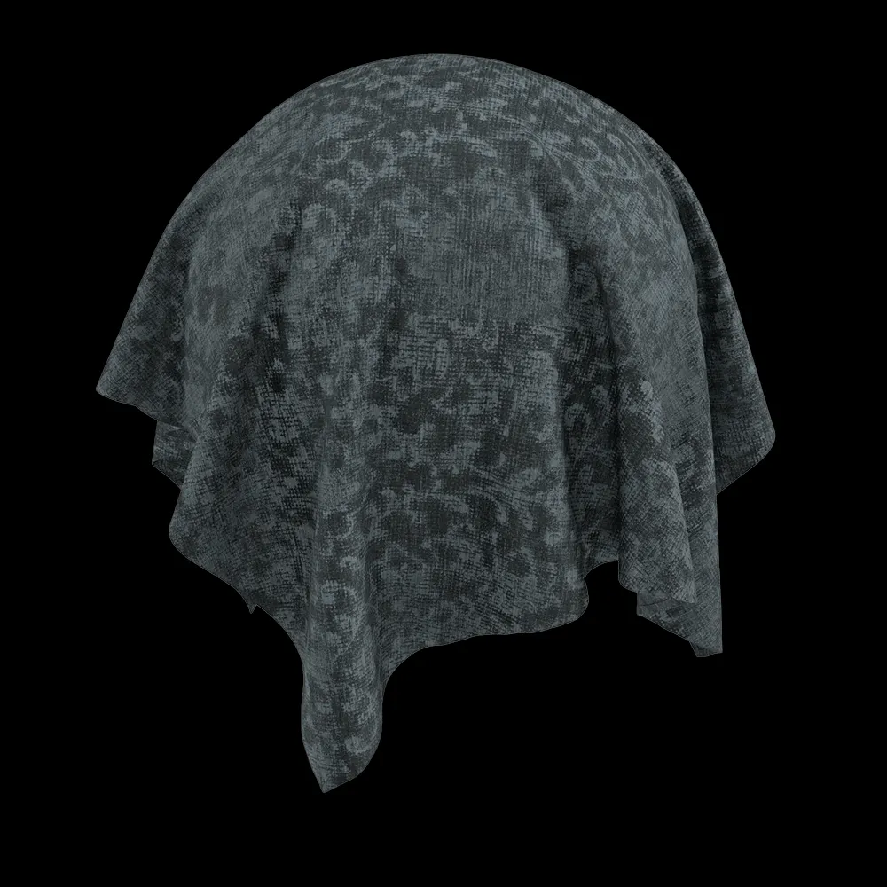 Twinbru – Ornamental Blue Chenille 1374101 3ds Max