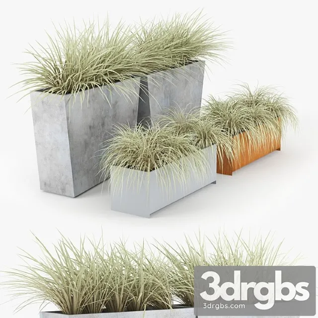 Twista contemporary modern outdoor planter pot grass