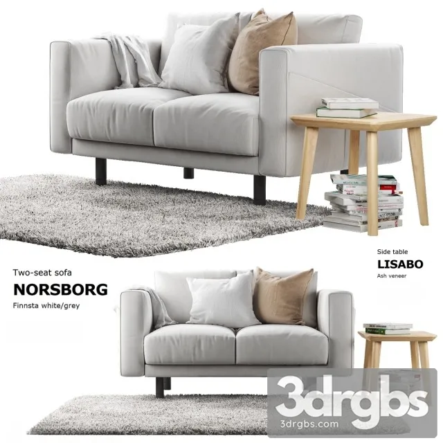 Two Seat Norsborg Sofa 01 3dsmax Download
