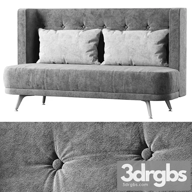 Two Seater Sofa With Carriage Pull