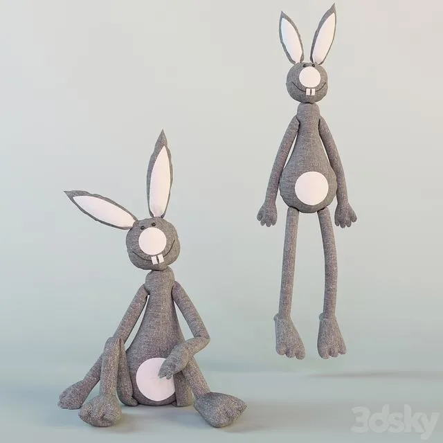 Two toys rabbits 3dsMax Model