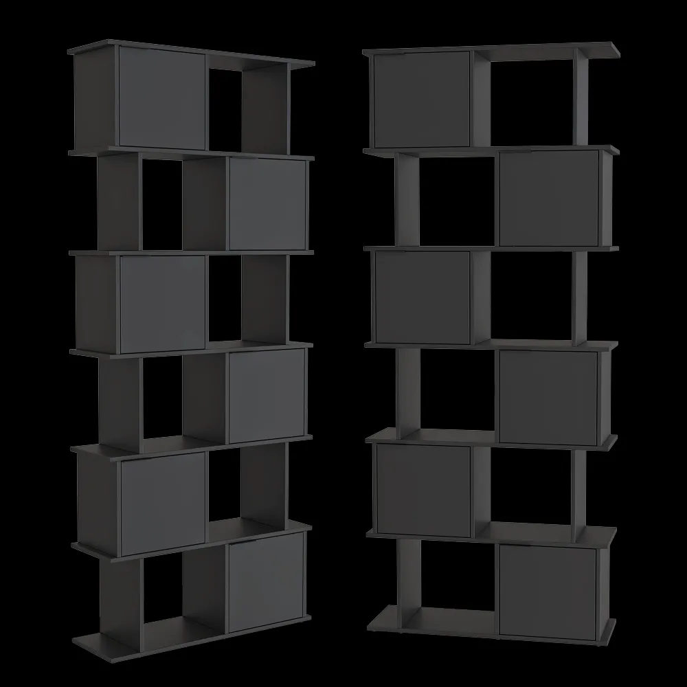 Tylko – Bookcase Matte Black 3ds Max