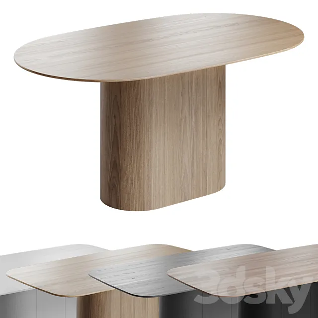 Type Dining Table by Ellipse 3ds Max