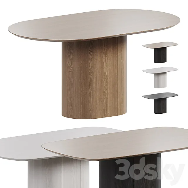 Type Dining Table By Ellipse 3dsMax Model