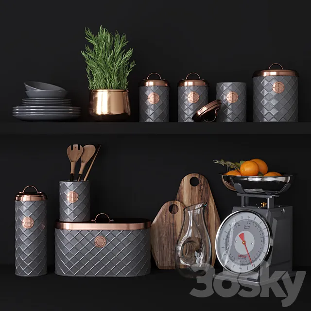 TYPHOON_Copper_Decor_set 3ds Max