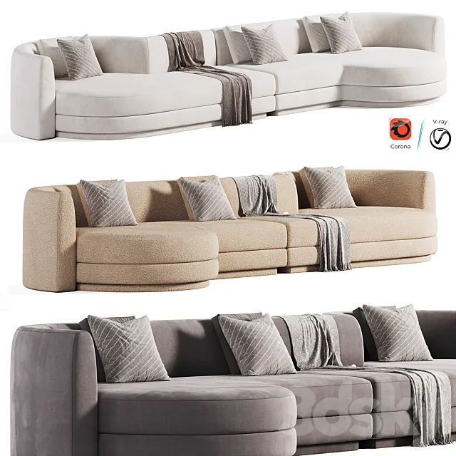 UBE sofa Christophe 3ds Max