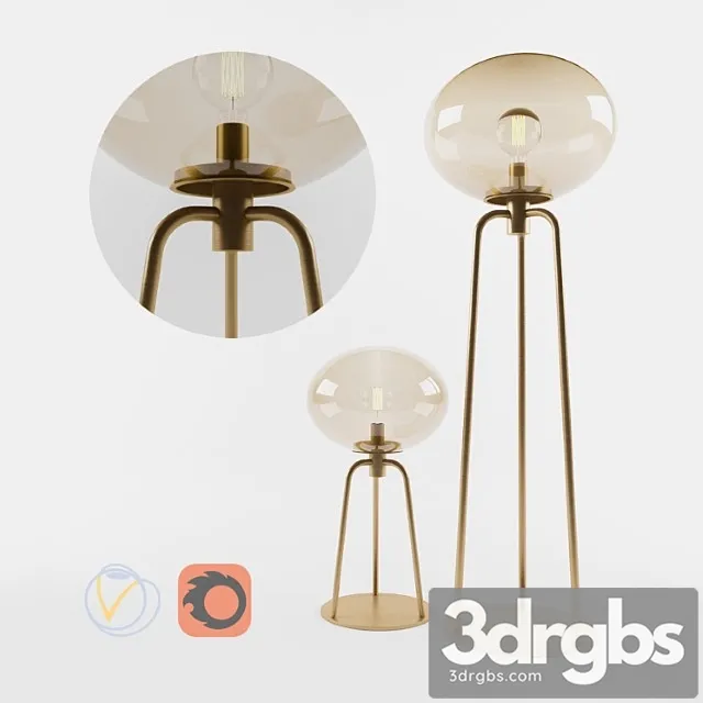 Ulivi floor and table lamps 3dsmax Download