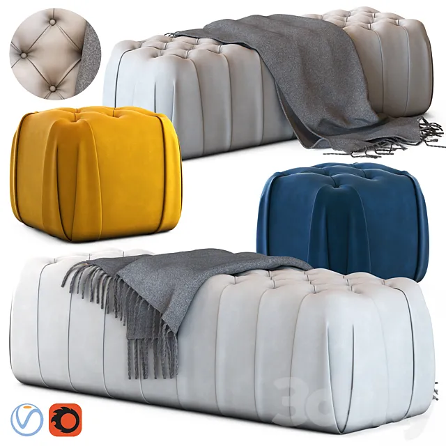 Ulivi fly poufs 3dsMax Model