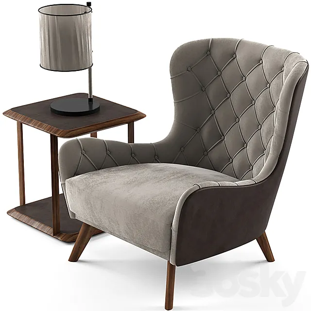 Ulivi Salotti Elisabeth armchair 3ds Max