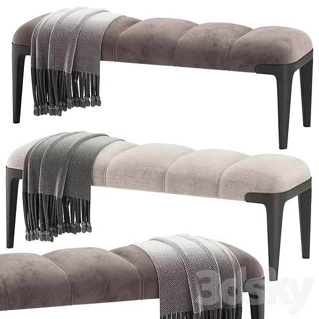 Ulivi Salotti LANGLEY BENCH 3DS Max Model