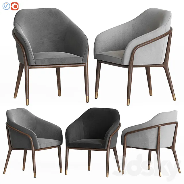 Ulivi Salotti Melodie Dining Chair Artemest 3DSMax File
