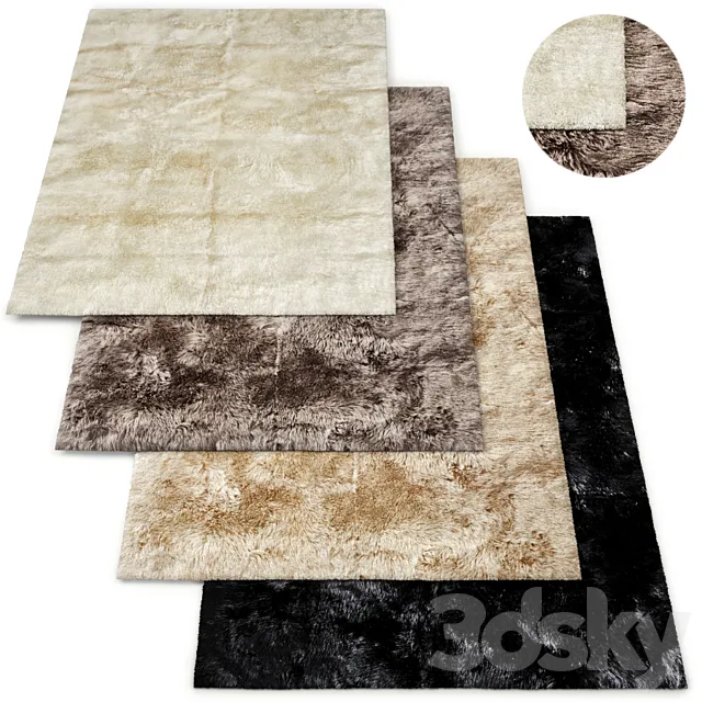 Ultra-Luxe New Zealand Sheepskin Rug RH Collection 3DSMax File