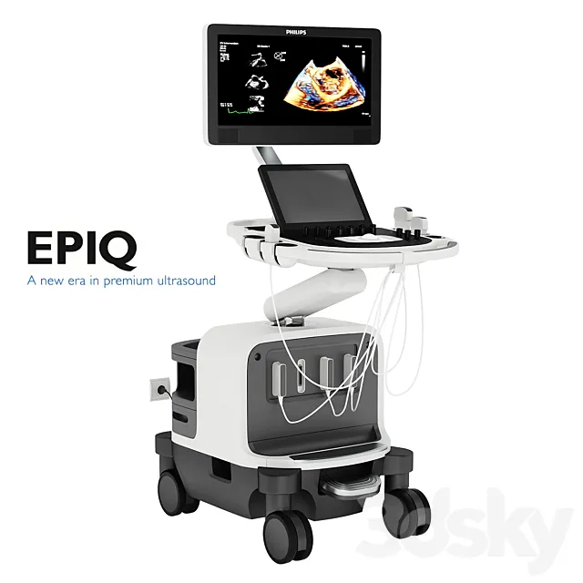 Ultrasound Philips EPIQ 7 3DS Max Model