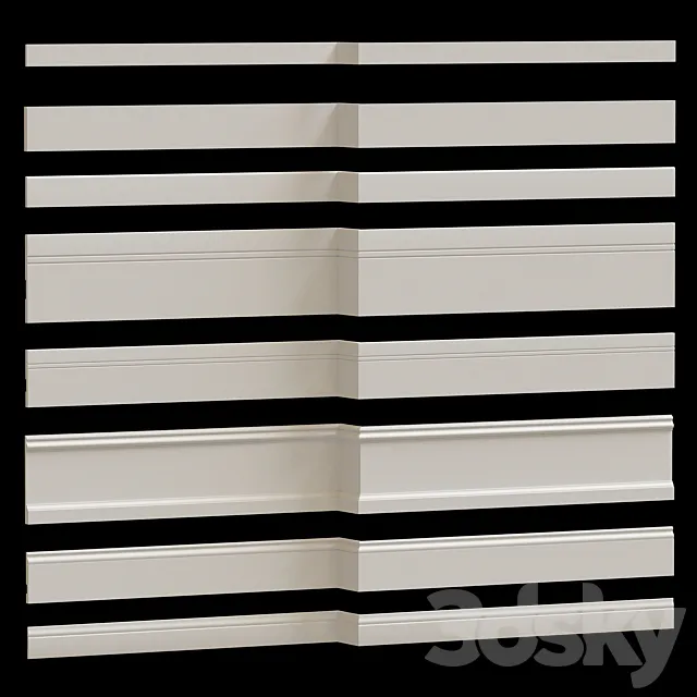 Ultrawood – skirting boards collection 5 3DS Max Model