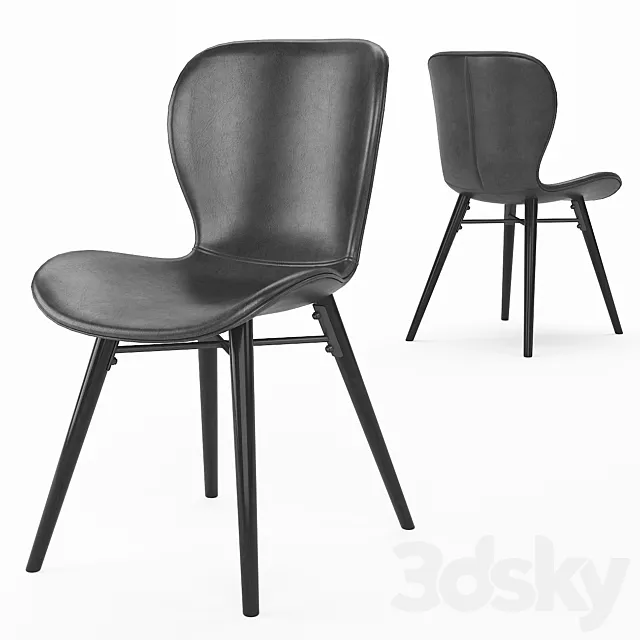 Uma_Faux_Leather_Dining_Chair_02 3ds Max