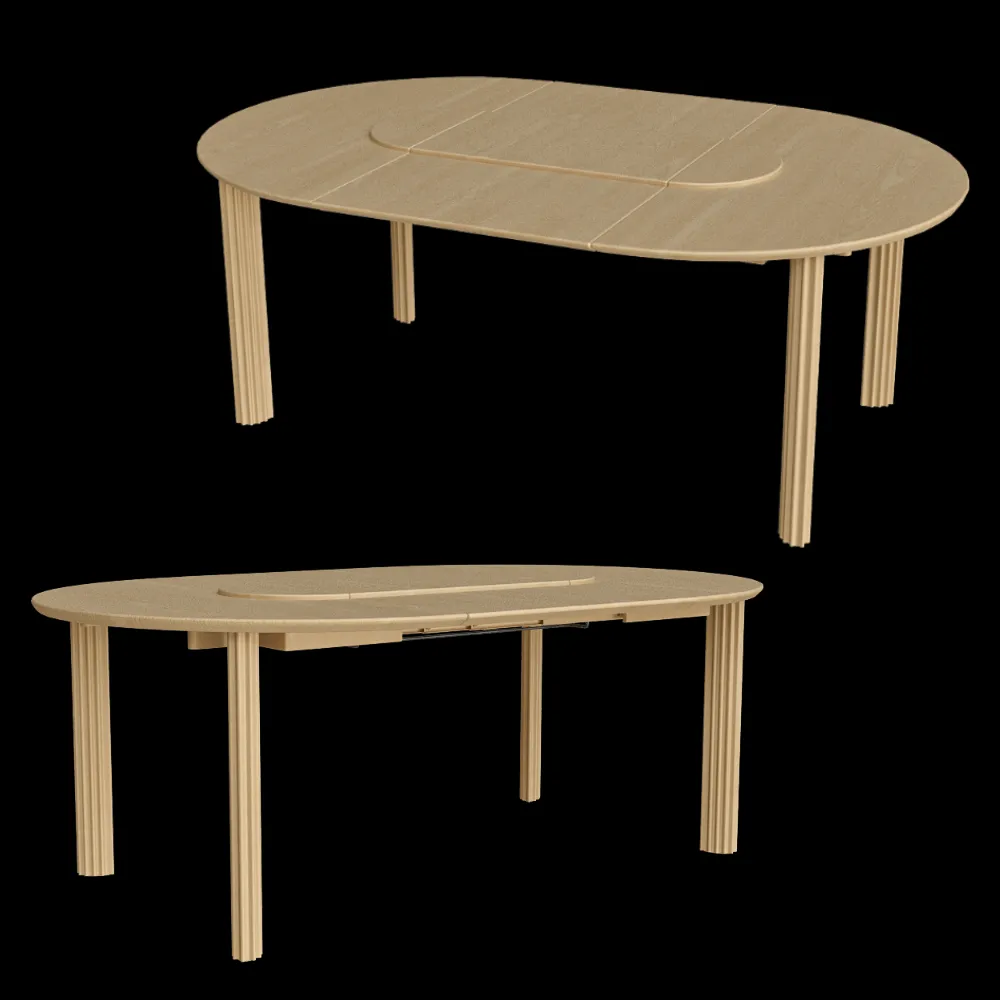UMAGE – Dining table with extension Comfort Circle 3ds Max
