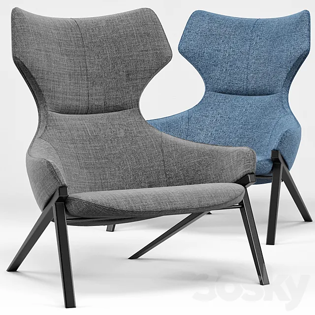 Umberto Lounge Chair 3ds Max