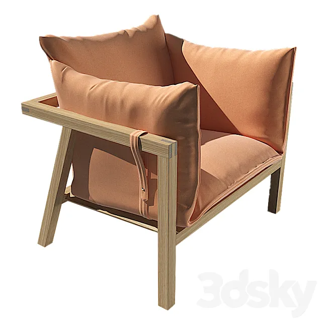 Umomoku armchair OUTDOOR Prostoria 3ds Max